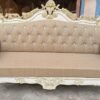 Sofa Front look Wooden Carving 3 Seater Sofa