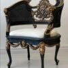 Antique Style French Provincial Carved Chairs and Stool Set