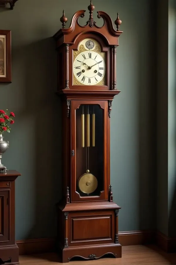 Teak wood made standing clock Teak wood standing clock premium classic design