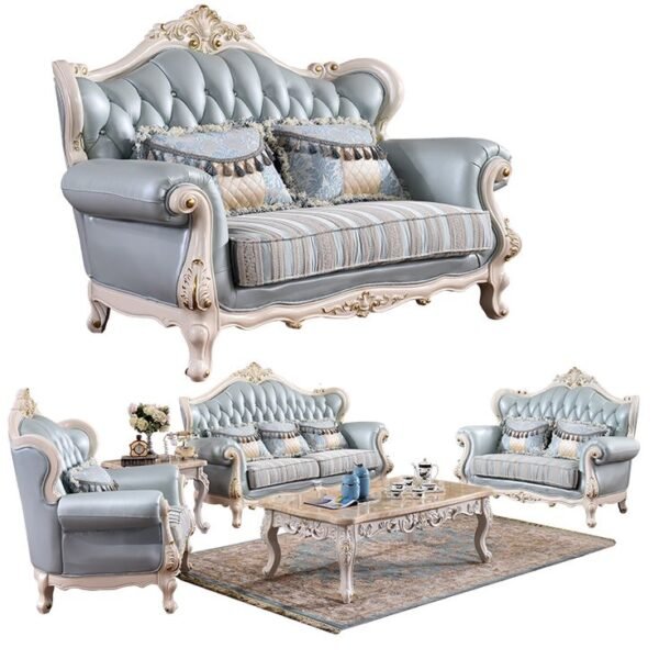 Royal-Maharaja-Sofa-Set-Hand-Carved-White-Gold-Finish.jpg Buy Maharaja Sofa Online High-Density Foam Luxury Seating Durable Teak Wood Craftsmanship