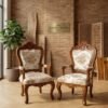 ROYAL ACCENT CHAIRS CARVED IN -teak-wood-The-Wooden-Atelier-