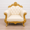 6 seater Luxury Royal Carving Sofa Set – Handmade Gold Finish Tufted Wooden Sofa for Elegant Living Rooms