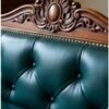 Luxury Handcrafted Wooden Sofa Set with Premium Tufted Upholstery | Vintage Royal Furniture Design