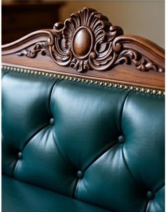 Luxury Handcrafted Wooden Sofa Set with Premium Tufted Upholstery | Vintage Royal Furniture Design