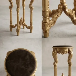 teak-wood-stool-for-living-room Teak wood stool for living room long size with glass top for modern Indian home