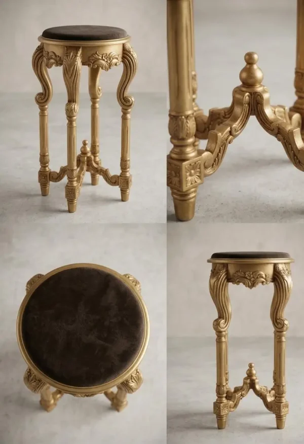 teak-wood-stool-for-living-room Teak wood stool for living room long size with glass top for modern Indian home