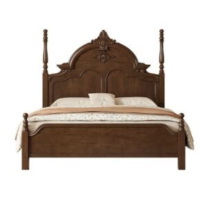 Simple Wood carving Bed/ THE WOODEN ATELIER 