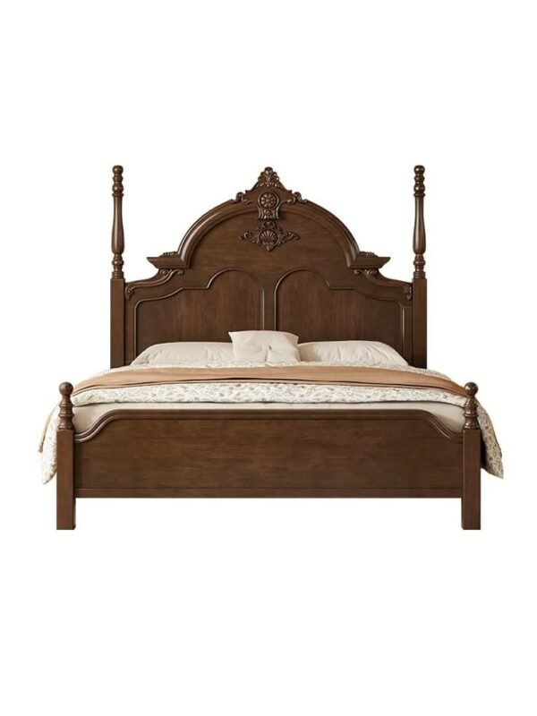 Simple Wood carving Bed/ THE WOODEN ATELIER 
