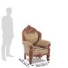 Luxury Hand Carved Wooden Sofa Set – Royal Living Room Furniture for Elegant Homes