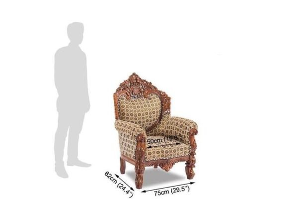 Luxury Hand Carved Wooden Sofa Set – Royal Living Room Furniture for Elegant Homes