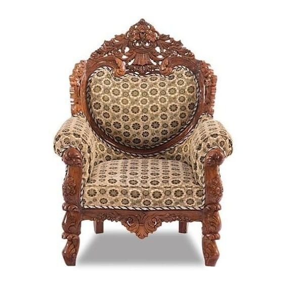 Luxury Hand Carved Wooden Sofa Set – Royal Living Room Furniture for Elegant Homes