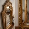 Wall Mirror with Wooden Frame for Living Room